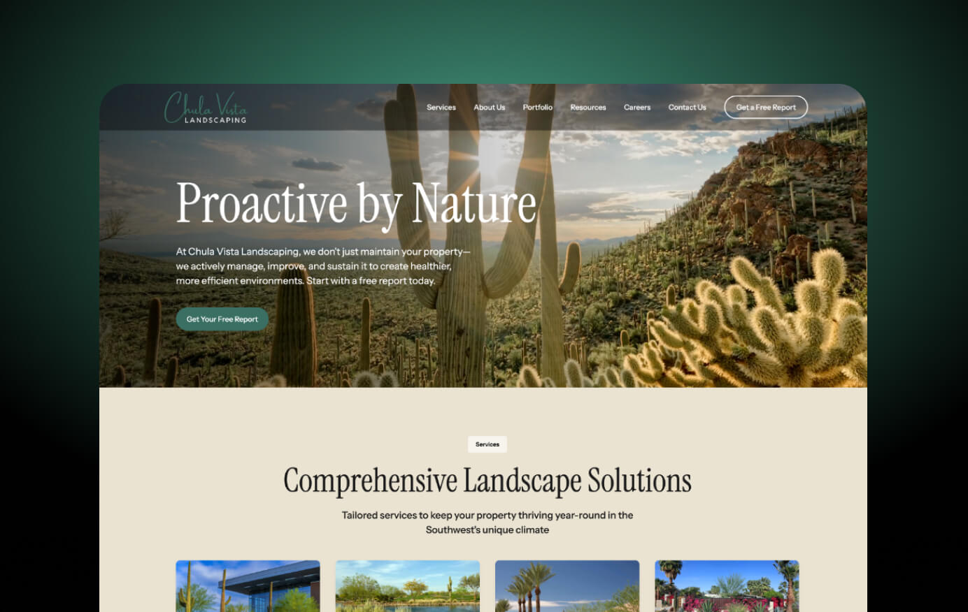 Commercial Landscaping website design by PrimeBuild
